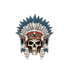 Muay Thai - Skelett-Kriegshaube Thai-Boxen