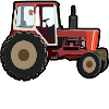 Red GDR tractor