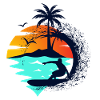 Surfing, Waves, sunset.