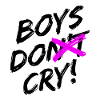 Boys Do Cry! Black design