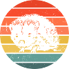 Hedgie Retro Sunset Hérisson