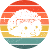 Hedgie Retro Sunset Hérisson