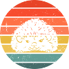 Hedgie Retro Sunset Hérisson