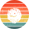 Hedgie Retro Sunset Hérisson