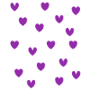 Cœurs violets