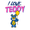 LOVE TEDDY BLAU