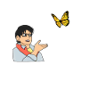 Witziges Anime Schmetterling Meme