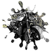 Motorcycle splash SW