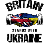 Britain Stands With Ukraine UK Ukrainian Flag