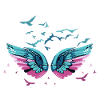 angel wings,wings,angelwings,flocks of birds,birds