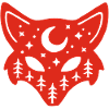 Red fox totem of nature