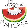 Moutons d’été et melon