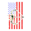 Bow Hunting American Flag