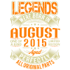 2015 August Birthday Legend