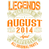 2014 August Birthday Legend