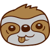 Face Sloth Comic Head