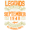 1948 September Birthday Legend