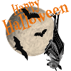 Happy Halloween Bat Moon