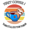 Coffee Sloth Office Gift
