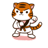 Cute Fighting Tiger Karate