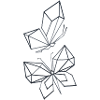 Geometrische Schmetterlinge - String Art