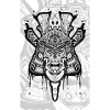 Samurai skull 