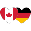 Canada Germany Flag Heart