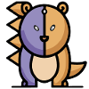 Funny Cartoon Dragon Bear
