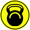 Dumbbell weights icon