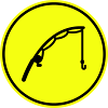 Fishing rod fishing icon