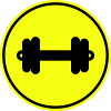 Dumbbell weights icon