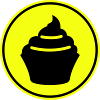 Muffin Silhouette icon