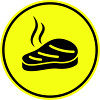 Steak icon Silhouette