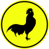 Rooster animal silhouette