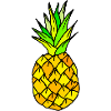 Neon Ananas Pop Art Motiv