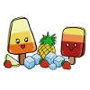 Kawaii-Eis am Stil