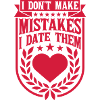 Date Mistakes Quote Logo