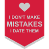 Date Mistakes Quote Logo