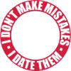 Date Mistakes Quote Logo
