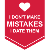 Date Mistakes Quote Logo