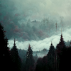 Dunkler Wald
