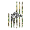 USA flag-perch fishing