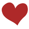 red heart symbol red love