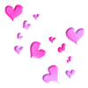 Heart Pattern Pink symbol glitter