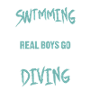 Boys scuba diving