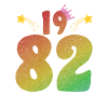Anniversaire LGBT avec couronne 1982