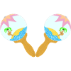 Maracas avec palmier
