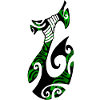 MATAU - Black (polynesian Hook)