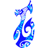 MATAU - Blue (Polynesian hook)