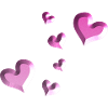 pink heart pattern glitter